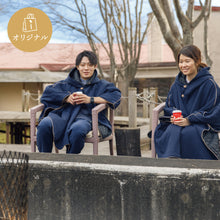 画像をギャラリービューアに読み込む, フード付きでゆったり着られるポンチョコート